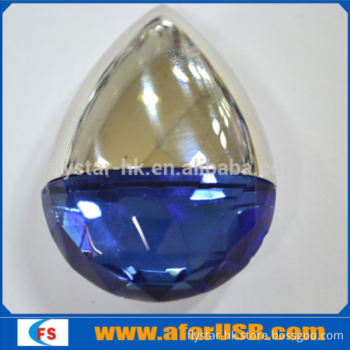 Wholesale Alibaba Water Drop Crystal USB Flash Drive, Jewelry USB Gadget Made in China